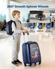 Kids Luggage Set, 2 Piece, 45.7 cm Hardside Rolling Wheels Suitcase with Hard-Shell Backpack, Dinosaur Kids Carry on Luggage Set, Holiday Birthday