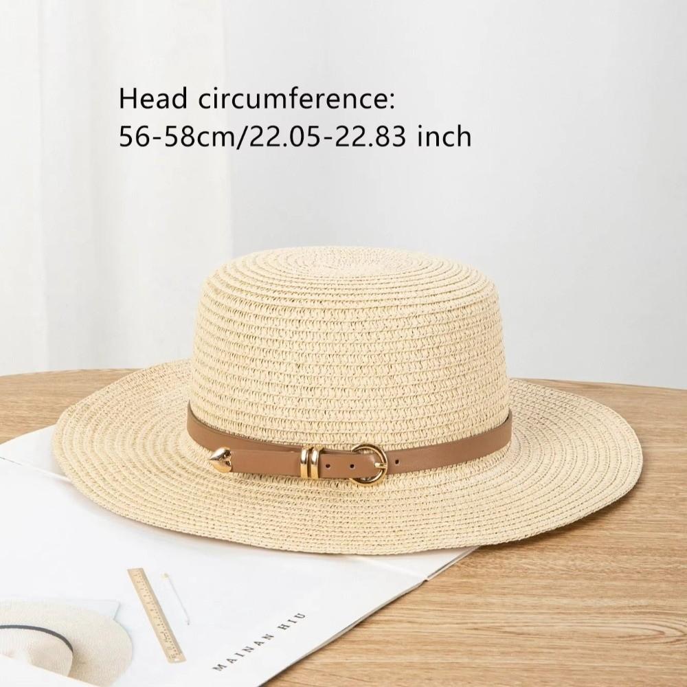 Wide-Brimmed Sun Hat Foldable Beach Hat New Straw Hat Summer