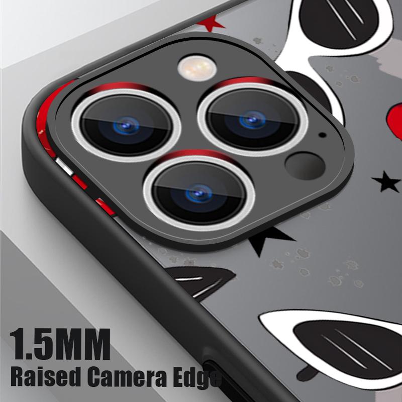 Fashion Kiss Lips Pattern Case For iPhone 17 Pro Max Case iPhone 16 Pro Max 15 14 13 16E 17E Magnetic For Magsafe Hybrid Matte Cover