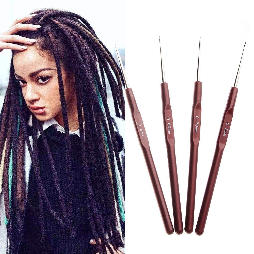 Weave Braiding Hair Micro Hook for Making Dreadlock Braiders Dreadlock Crochet Needle Braid Maintenance Knitting Hooks