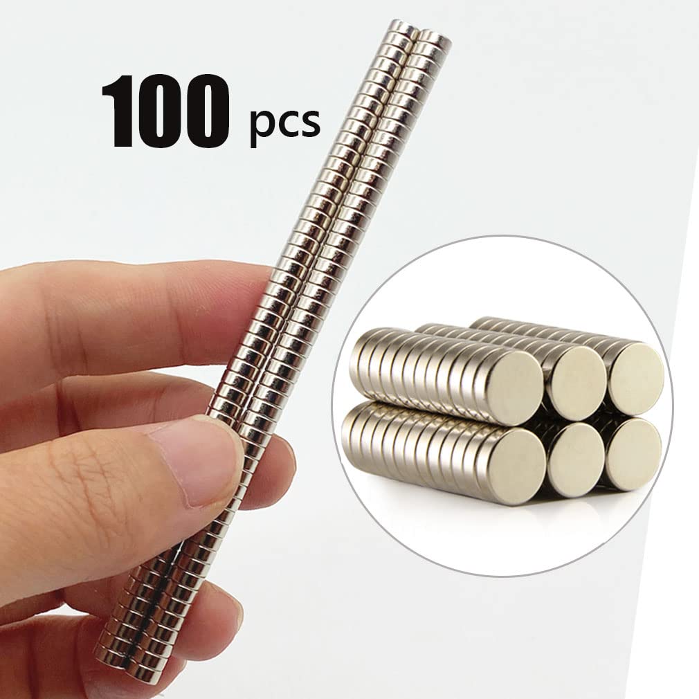 Set of 5mm 2mm Multifunctional Refrigerator Drawing Board Small Round Magnets for and Other 100-Piece Magnets, Diameter, Thick, Magnets, Magnets,