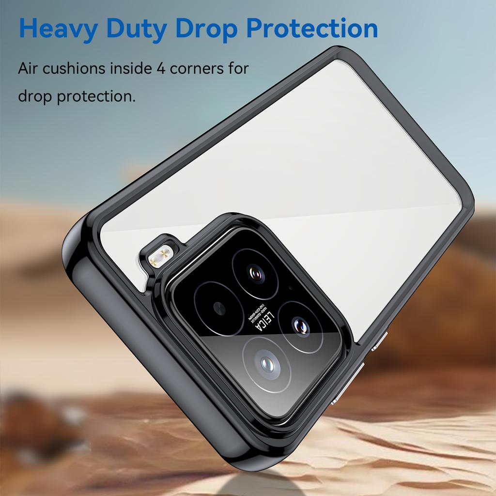 Pro Xiaomi 15 Pouzdro TPU+Akryl Ochranný Průhledný Kryt na Telefon