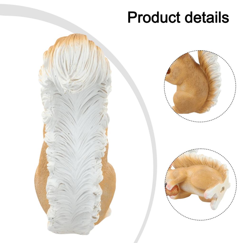 Entzückende Tier-Gartendekoration Eichhörnchen-Statue Naturfreund-Deko