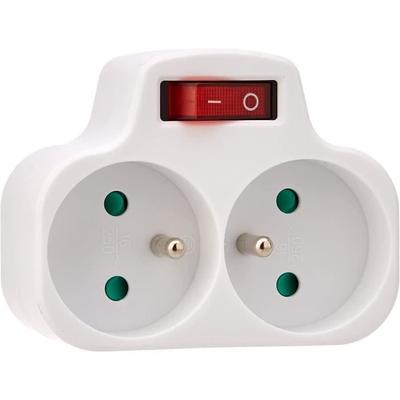 Biplite-Steckdose - Noname - 274682 - 16 A - 2 Steckdosen - Integrierter Schalter