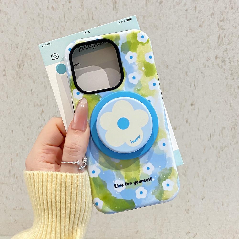 Applicable to Apple 16/17Promax magnetic suction bracket mobile phone case iPhone13/14 film ins wind 15 anti-drop