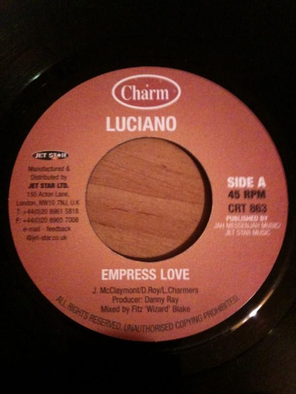 

7inch Record LUCIANO - Empress Love CRT863 Charm UK Reggae, Ska & Dub Used