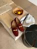 Mori retro brown British style small leather shoes women's shoes 2025 spring and autumn French with skirt loafers single shoes