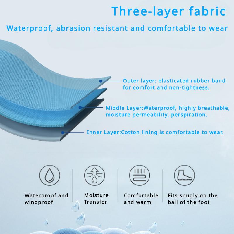 Thickened Waterproof Socks Unisex Breathable Outdoor Sports Skiing Mountaineering Camping Wading Socks for Winter