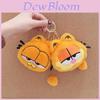 The Garfield Show Plush Coin Purse With Keychain For Couples And Bookbags