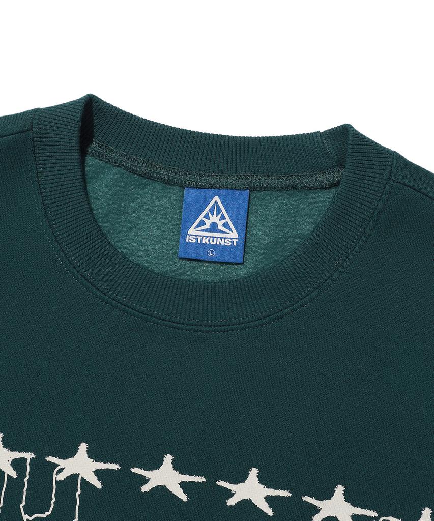 ISTKUNST Twin Rabbit Sweatshirts_Deep Green(Ik2Dfmm464A)