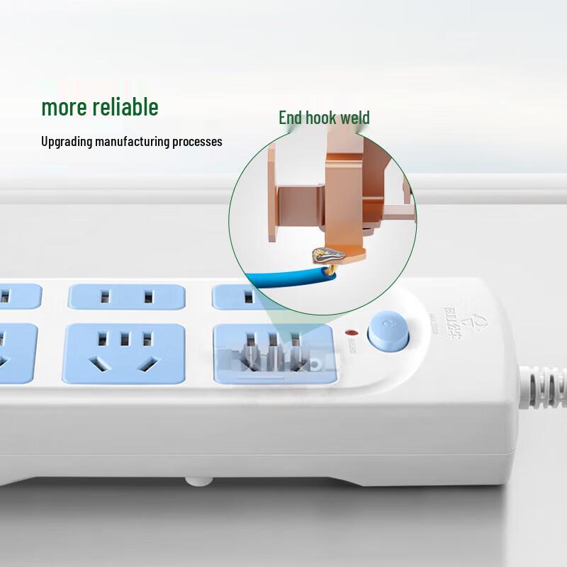 BULL 6-Outlet Power Strip with 5m Extension Cord