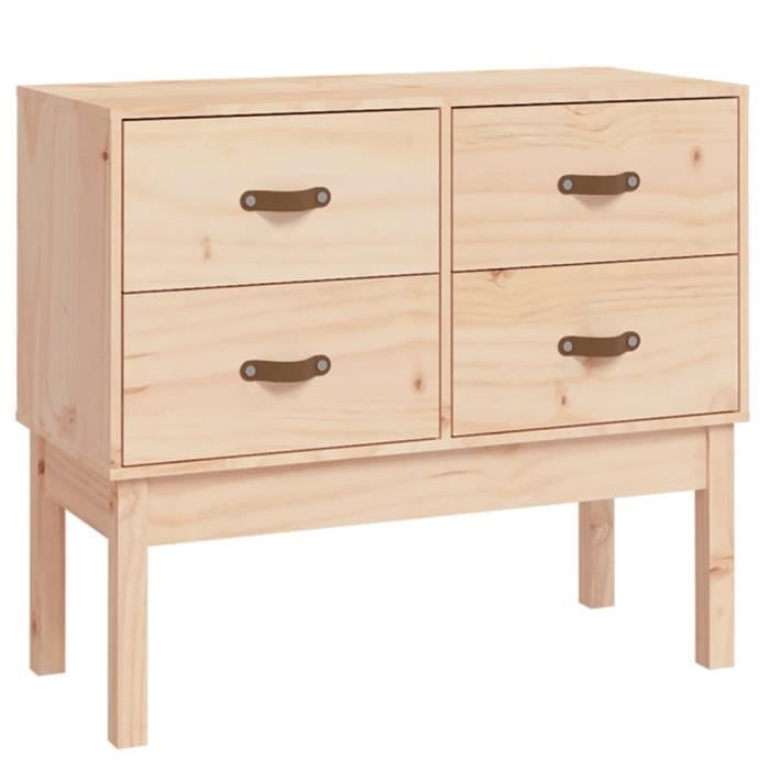 821739 vidaXL Armoire console 90x40x78 cm Bois de pin solide