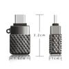 USB C To USB 3 0 OTG Adapter Type C Male To Female Converter with Keychain Zinc Alloy Case for Smartphones Tablets