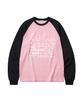 PAGESIISII My Love Light Print Semi-Oversized Long Sleeve Pink