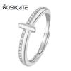 Wosikate Korean Temperament Genuine 100%   Copper Ring For Women Hundred Cross Simple Ring Fine Jewelry Drop Shipping