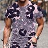 Summer Fashion Men's Abstract Art Graffiti 3D Printed T-shirt Comfortable Soft Breathable Loose Large Casual Sports Versatile Short Sleeve T-shirt