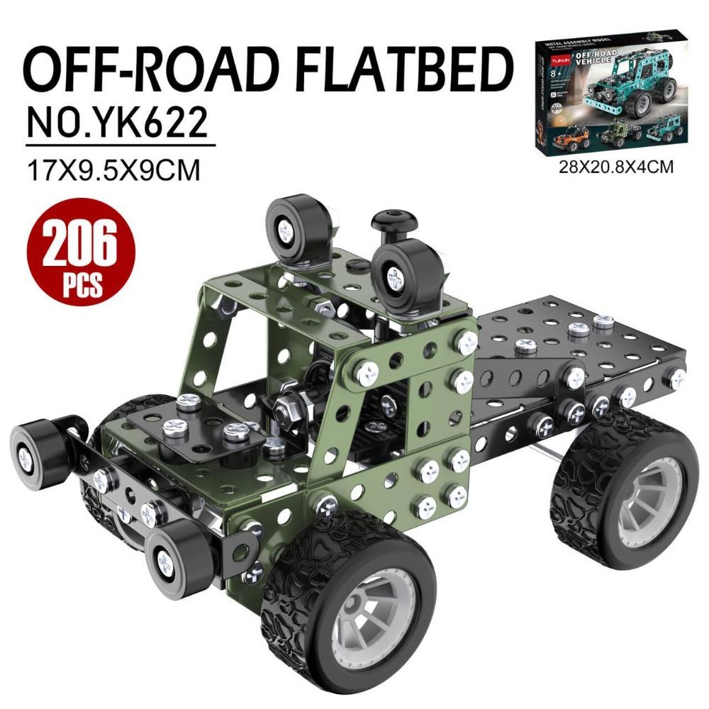 Baukästen Stem Montage Metall 3D Puzzle Offroad Modellauto Bausatz Konstruktionsset Spielzeug Eltern-Kind Interaktionsspielzeug