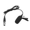 Lavalier Lapel Condenser Microphone 3 Pin XLR Cable Comfortable Clip On Lapel Mic for Speech Performance