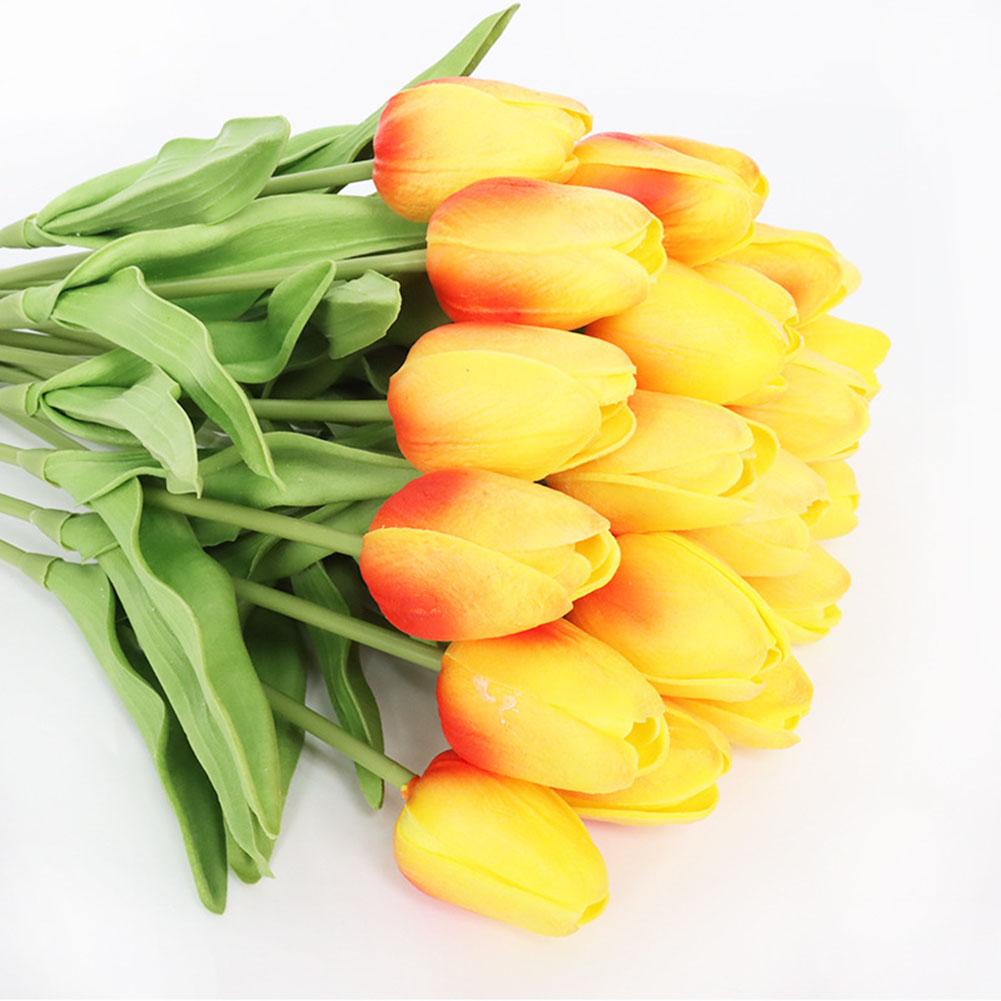 10 stuks Levenschtechte Kunsttulpen voor Tafeldecoratie Portiek Raamdecoratie
