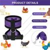 Adjustable Chicken Harness with Leash Breathable Hen Pet Vest with 3.6 Feet Matching Belt Outdoor Training Traction