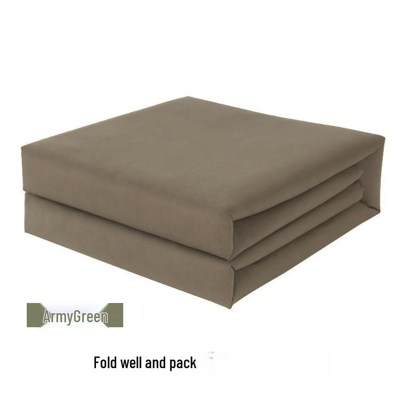 Mling Military Green Four-Fold Canvas Quilt