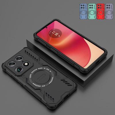 Pour Motorola Signature Case Bague Magnétique Housse de Chargement sans Fil Motorola Moto Signature Anti-chute Silicone PC Housse de Protection
