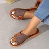 Fashion Women Slippers Outside Casual Beach Shoes Summer New Fashion Flat Sandals Walking Rome Lightweight Slippers Women Slides Women
