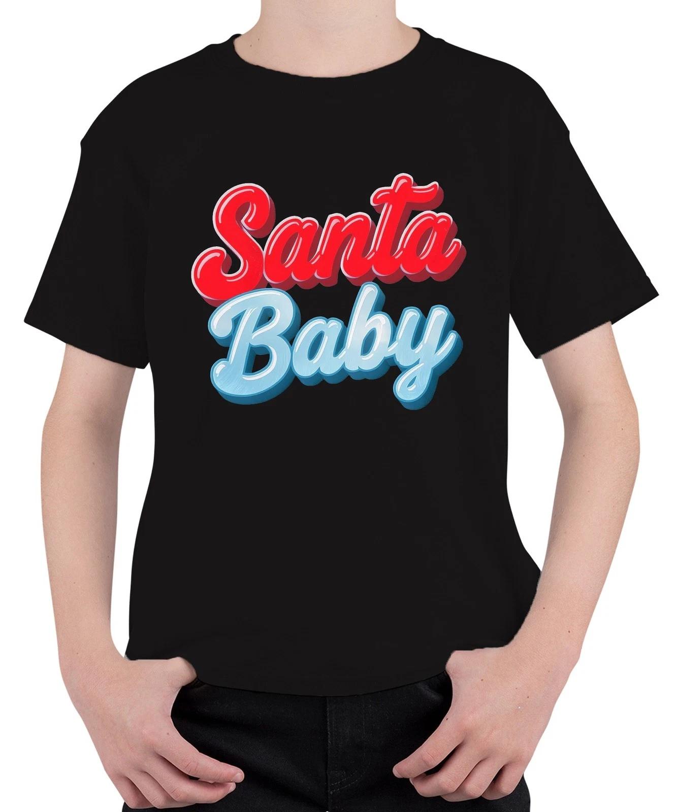 Santa Baby Weihnachten Weihnachtsmann Weihnachtsgeschenk Retro Unisex Kinder T-S L