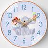 10-inch 25cm Creative Golden Elk Living Room Wall Clock Simple Wall Quartz Clock Internet Celebrity Silent Clock Watch