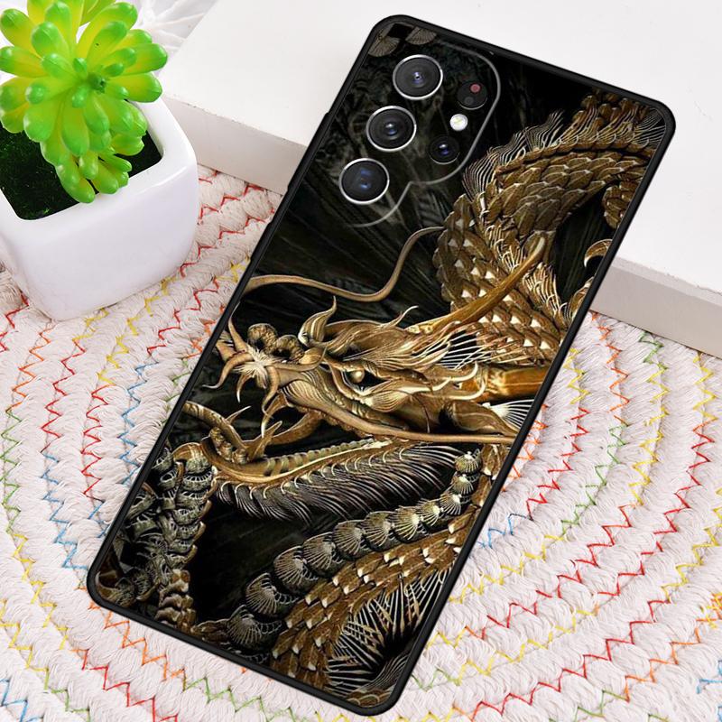 Asian Chinese Dragon soft Phone Case for Samsung Galaxy note 10 pro S26 Ultra S23 S24 FE S25 S21 S22 PLUS shockproof Cove