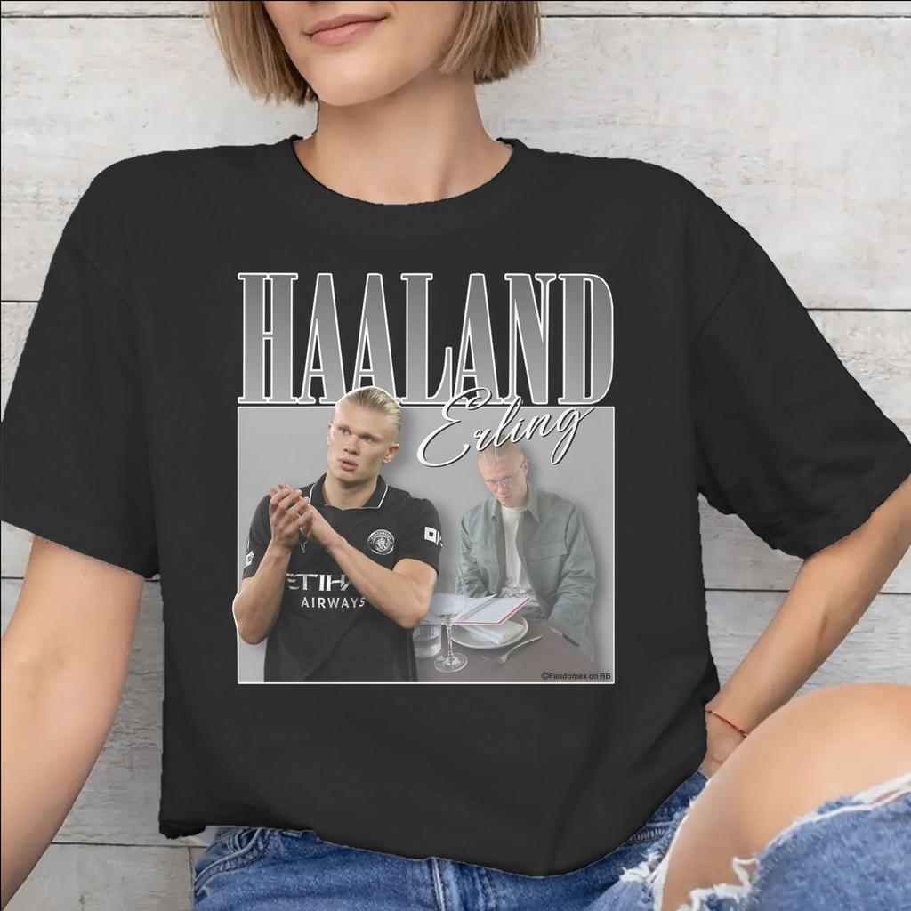 Haalands Accessories Unisex WoUnisex T Shirts 100 Cotton Tee Graphic Printing Football Tshirt Clothing
