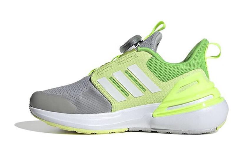 

Adidas Rapidasport BOA Амортизация Устойчивость к истиранию Дышащие Низкие Детские Беговые Кроссовки Серый Зеленый Школьные IE4542 28