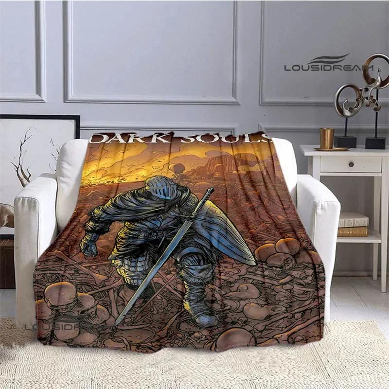 Dark Souls D Game Printed Throw Blanket  Soft Cozy for Home Travel Bed Picnic Birthday Gift