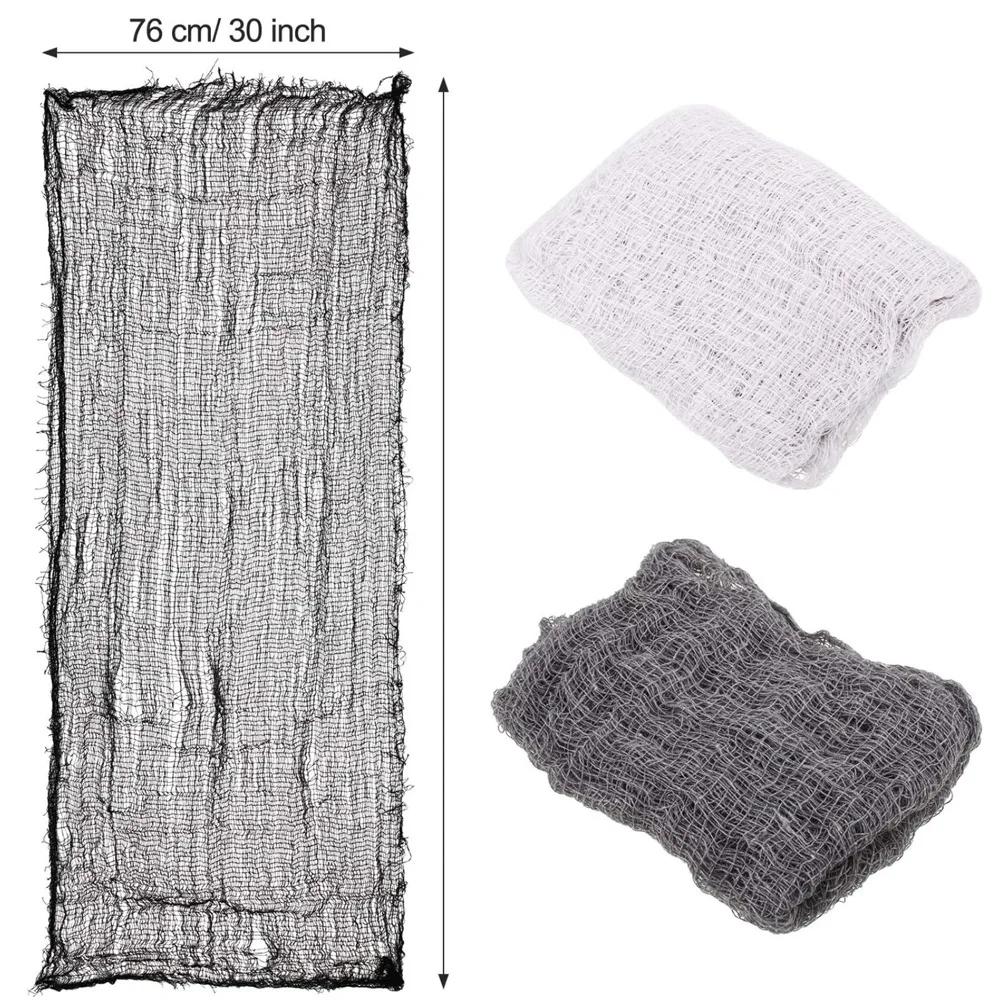 183*76cm Horror Halloween Cloth Decoration Creepy Gauze Fabric Cloth Scary Haunted House Prop Spider Web Halloween Party Decor