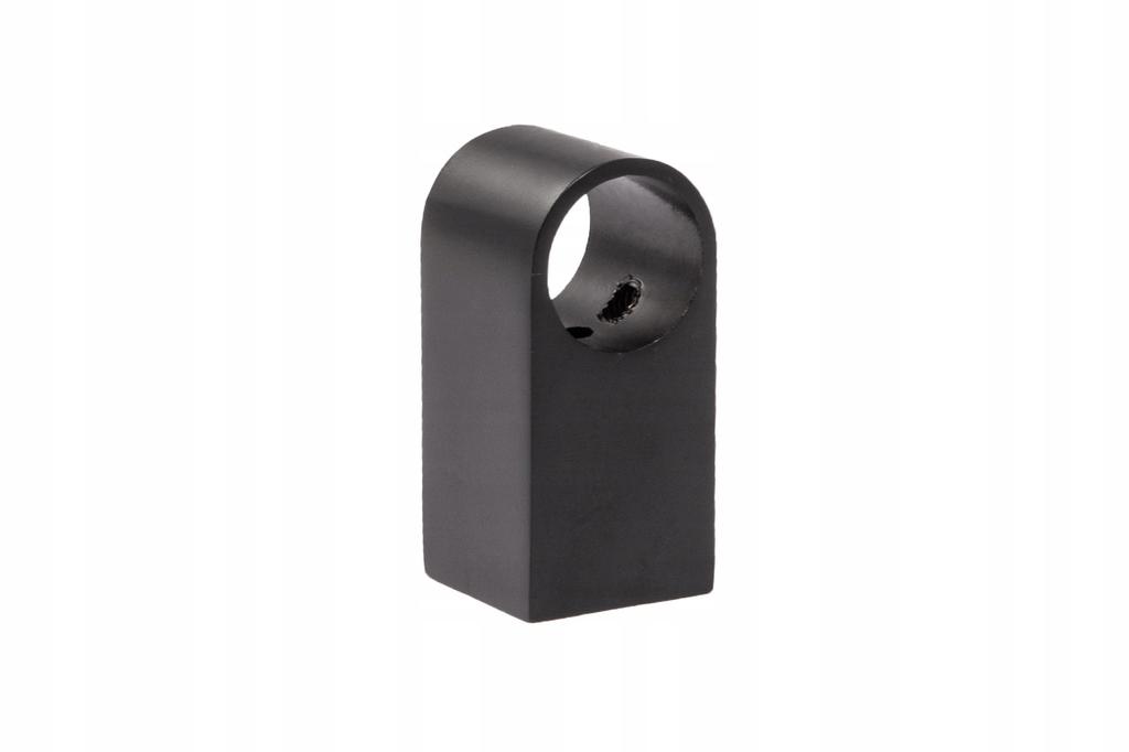 Black railing bracket, mounts to 16mm black pipe, loft