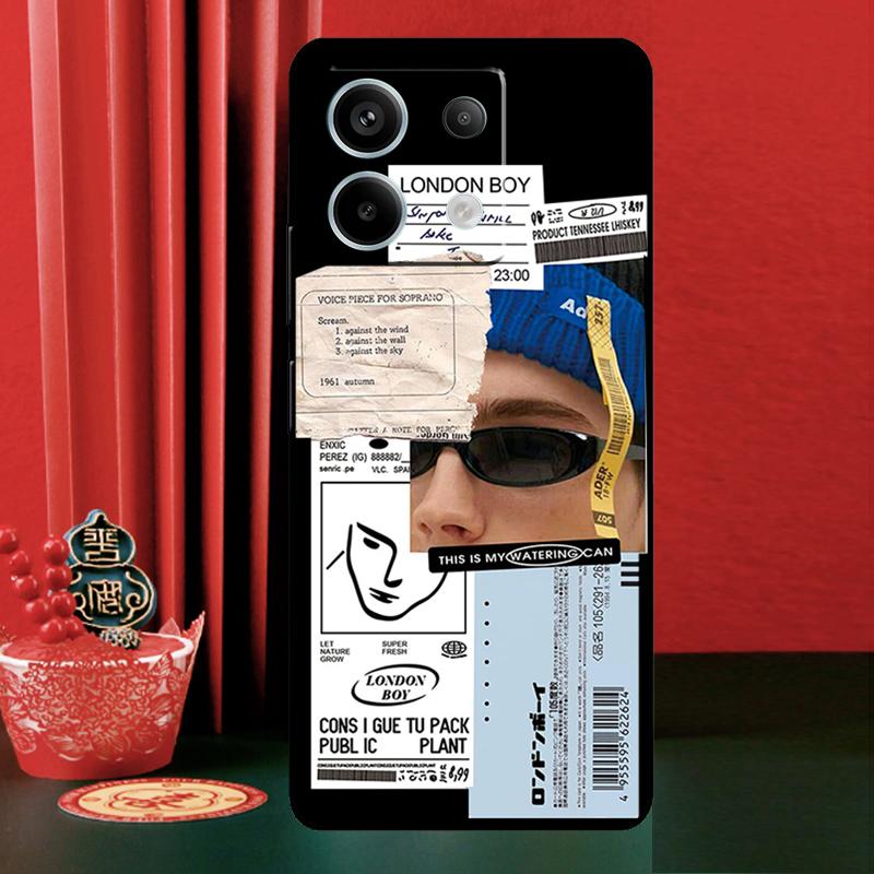 Barcode-Etikett Coole Jungen Mädchen Für Xiaomi Redmi Note 14 13 12 9 10 11 Pro 9S 10S 11S 12S Redmi 13C 10C 12C 14C Handyhülle