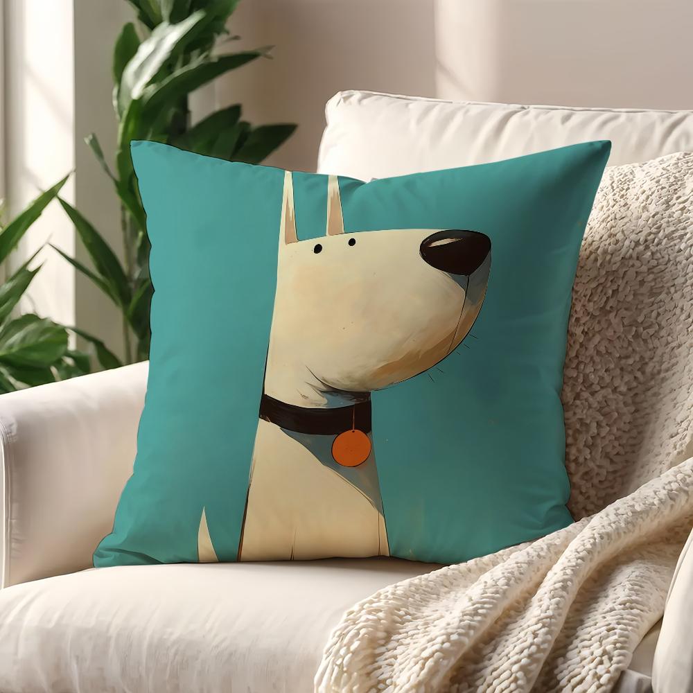 Cute Puppy PatternS cushion cover For Pillow Printing Sofa Decoration Home Car Room Coffee Shop Office Nordic Simplicity