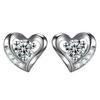 Elegant Women's Heart-Shaped & Star-Moon Diamond Earrings