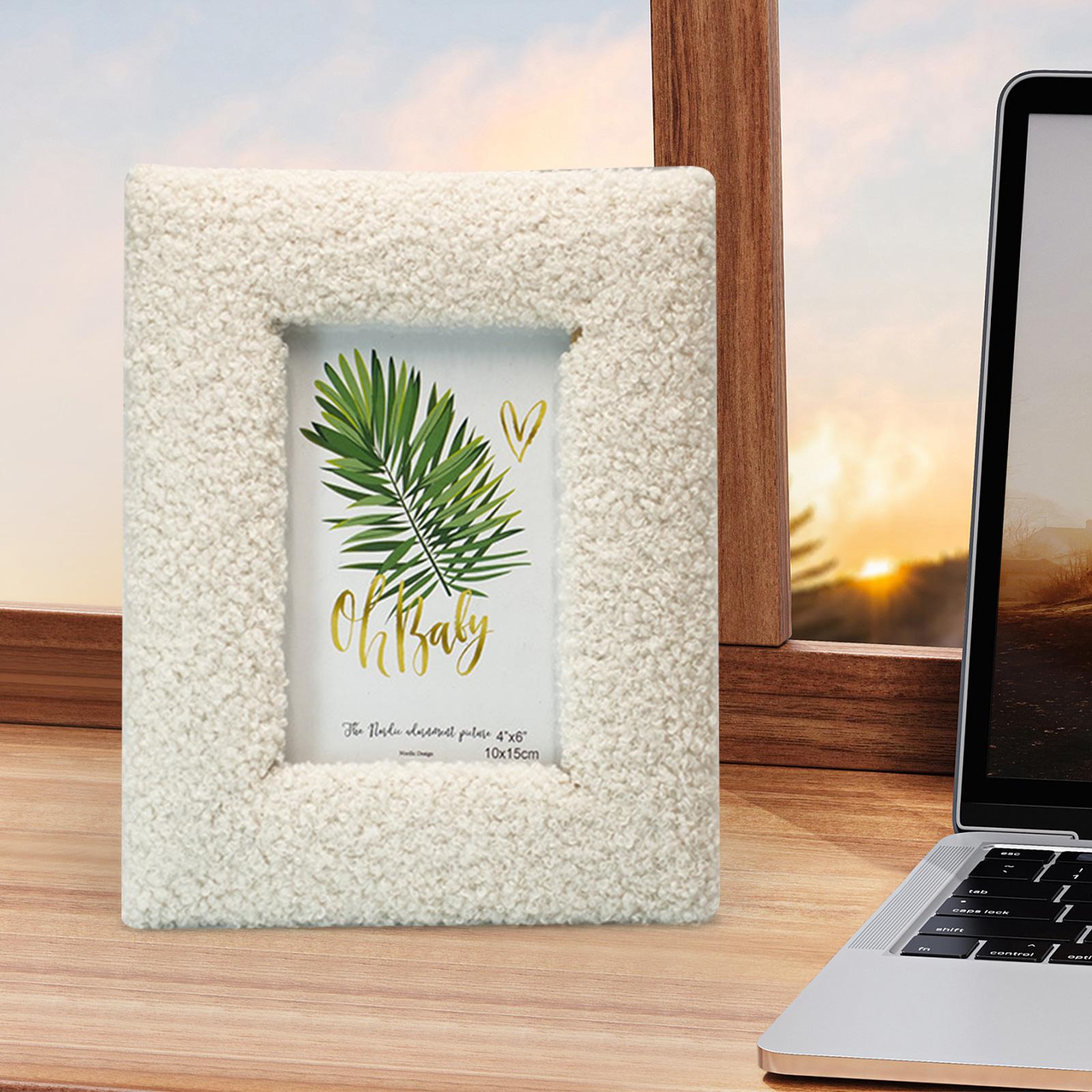 Picture Holder Decorative Photo Frame, Tabletop Picture Frame,Wall Hanging Photo Frame for Bookshelf