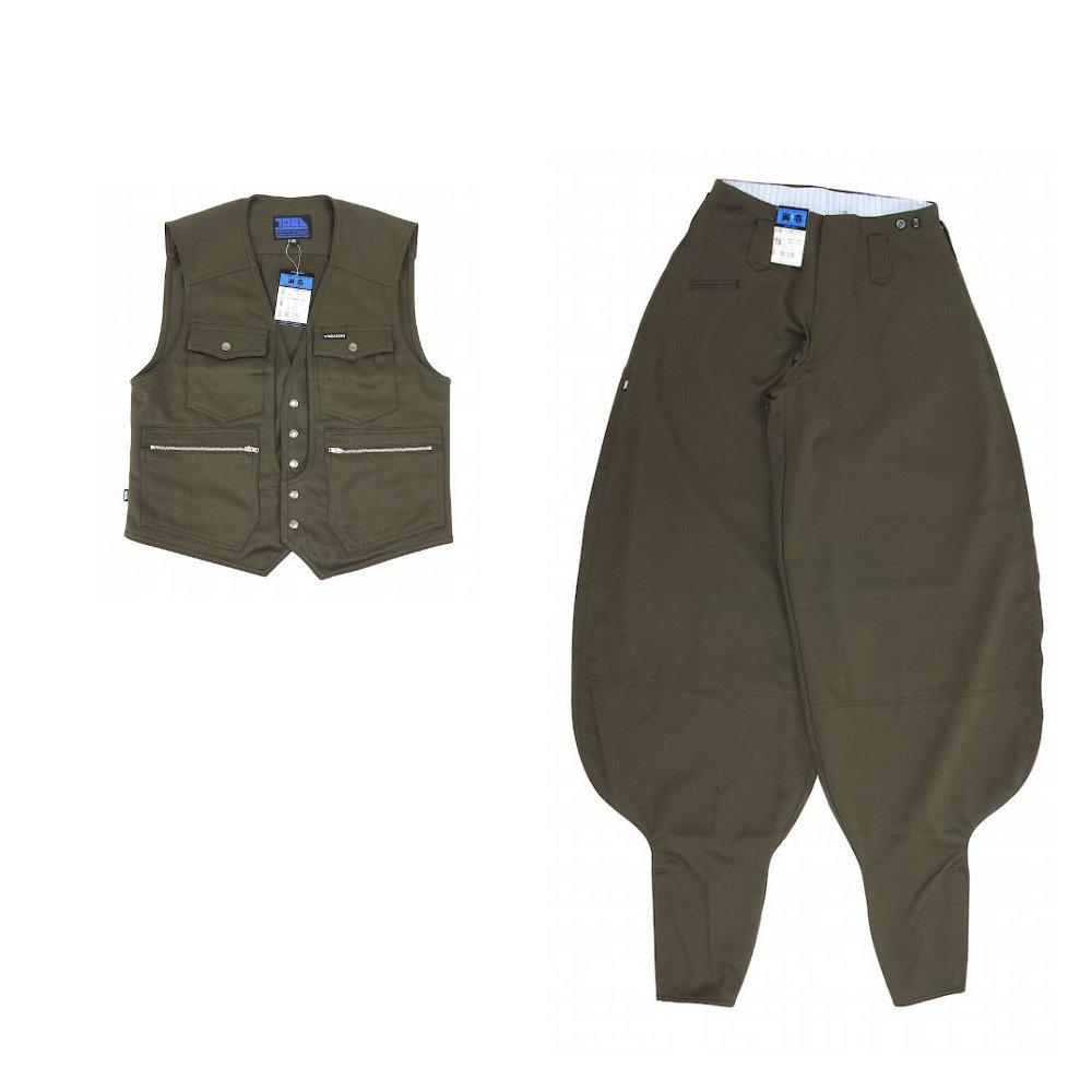 Toraichi 3920 Series Vest and Workwear Set Size M x Black [Toraichi] Extra-Long (3920s611418) Workwear, Nikkapokka, W82cm, 13