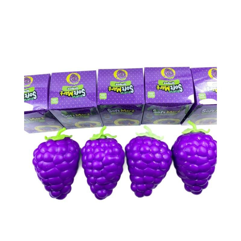 Giant Grape Squishy Toy Stress Relief Decompression TPR Filled with Flour Slow Rising Soft Adult Kids Creative Gift