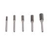 5 Pcs Carbide Burr Set Single Cut Rotary Files with 6mm 0.24in Shank for Engraving Polishing Drilling