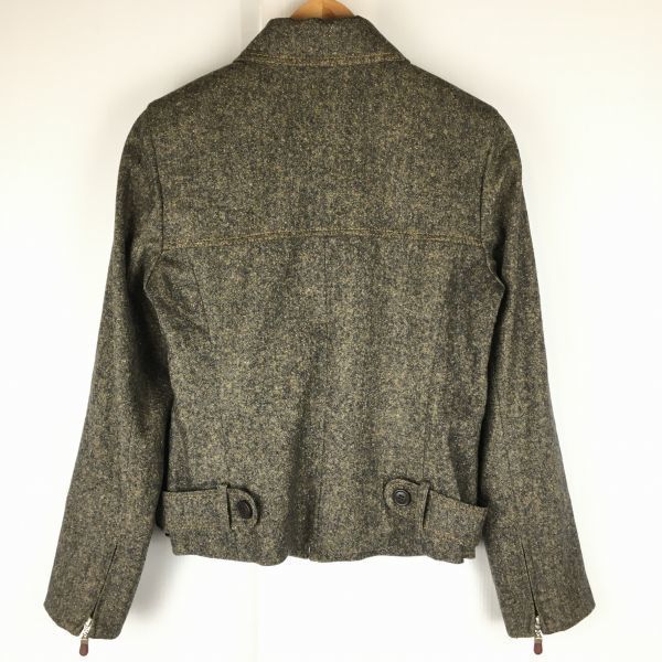 Mila Schn Silk Blend Blouson Brown Size 40(USED)