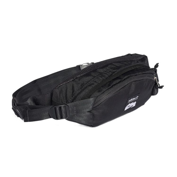 Adidas Originals Small Logo Trend Recycled Polyester Waist Bag Chest Bag Crossbody Bag Unisex Bags Black HE9720