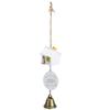 Cute Wind Chimes Bell Ornament with Resin House Decor for Garden Window Courtyard DecorationType B White