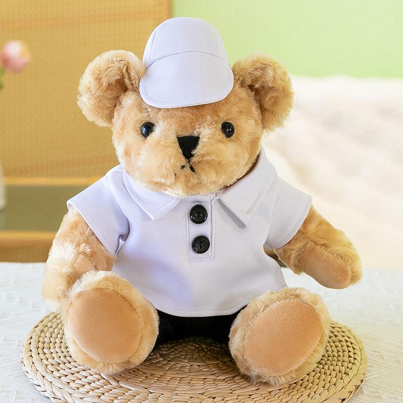 Одежда для куклы-мишки, кукла-мишка Тедди, кукла-мишка с логотипом автомобиля 25cm