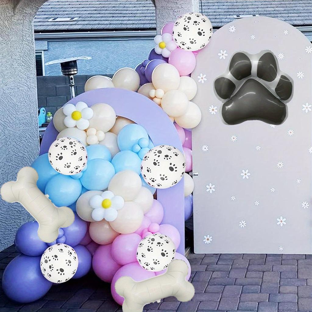 167pcs Puppy Themed Arch Garland Set, Dog Paw Pattern Balloon, Suitable for Gender Reveal, Birthday and Party Decorations