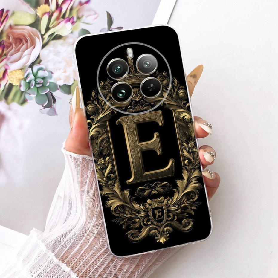 Fashion Crown Letter Case For Realme 12 Pro+ / 12 Pro Soft Silicone TPU Back Cover For Realme 12Pro Plus 5G Phone Cases