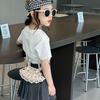 Stylish Pearl Shoulder Bag For Girls And Boys With Unique Fan Shape Design