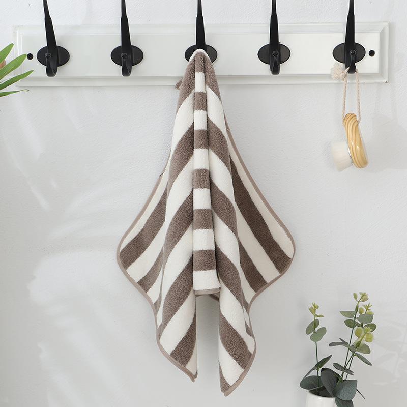 High-Density Warp Knitted Coral Fleece Bath & Face Towel with Logo - Thickened Gift Option